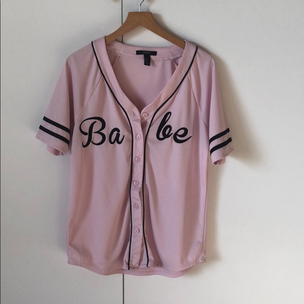Netted Button Up Babe Jersey